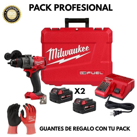 Taladro Percutor a batería 18V Milwaukee M18 FUEL 158Nm