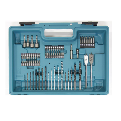Kit Taladro Makita Percutor y Atornillador 18V Li-Ion kit de 74 accesorios🛠️🏠