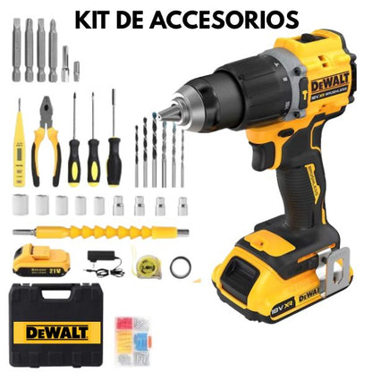 Taladro Atornillador Dewalt 21v Profesional con 93 Herramientas-Kit completo 🔧🔋