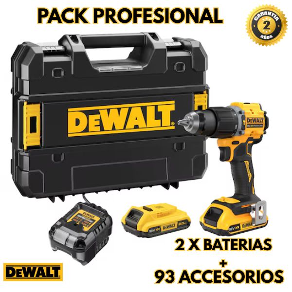 Taladro Atornillador Dewalt 21v Profesional con 93 Herramientas-Kit completo 🔧🔋