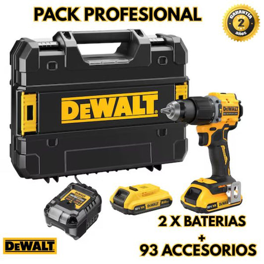 Taladro Atornillador Dewalt 21v Profesional con 93 Herramientas-Kit completo 🔧🔋